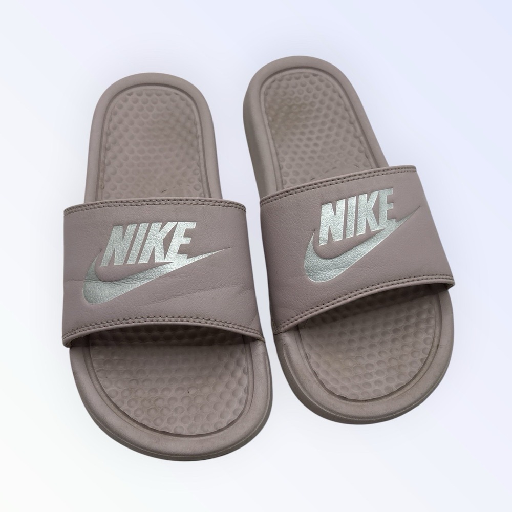 Nike Benassi 343881-614 Just Do It Pink Sandal WOMENS Size 6